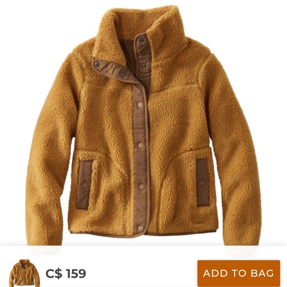L.L.Bean Sherpa Jacket M